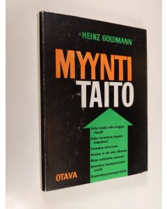 Kirjailijan Heinz Goldmann käytetty kirja Myyntitaito