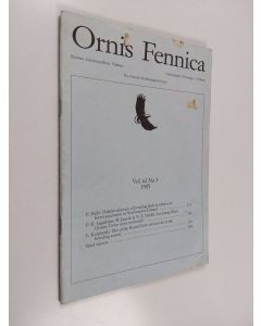 käytetty kirja Ornis Fennica Vol. 62 No 3/1975