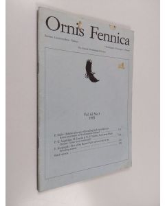 käytetty kirja Ornis Fennica Vol. 62 No 3/1975