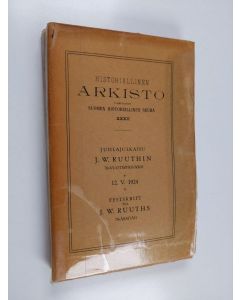 käytetty kirja Historiallinen arkisto 32