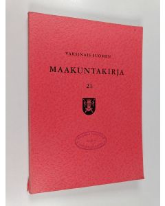 käytetty kirja Varsinais-Suomen maakuntakirja 21