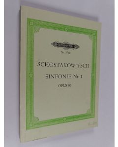 käytetty kirja Schostakowitsch sinfonie Nr. 1 Opus 10