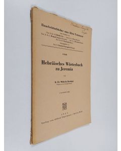 Kirjailijan Wilhelm Rudolph käytetty kirja Hebräisches Wörterbuch zu Jeremia