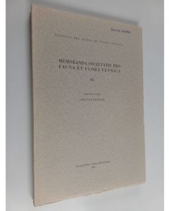 käytetty kirja Memoranda Societatis pro fauna et flora Fennica 45