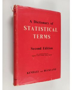 Kirjailijan Maurice G. Kendall käytetty kirja A dictionary of statistical terms