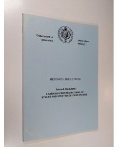 Kirjailijan Anna-Liisa Leino käytetty teos Learning process in terms of styles and strategies : case studies