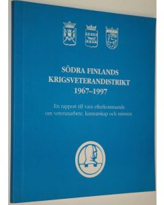 Kirjailijan Göran Stjernschantz käytetty kirja Södra Finlands Krigsveterandistrikt 1967-1997