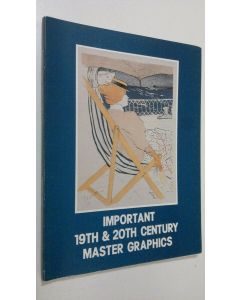 käytetty kirja Important 19th and 20th century master graphics
