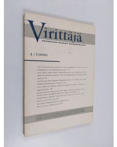 käytetty kirja Virittäjä 4/1966 : Kotikielen seuran aikakauslehti