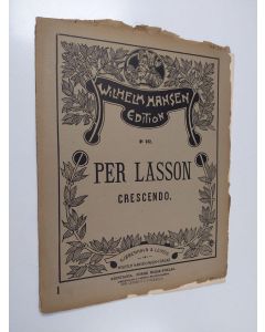 Kirjailijan Per Lasson uusi teos Crescendo