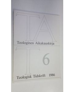 käytetty kirja Teologinen aikakauskirja 6/1986
