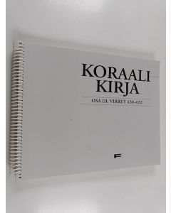 käytetty teos Koraalikirja osa 3 : virret 430-632