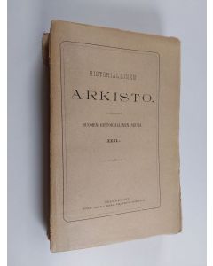 käytetty kirja Historiallinen arkisto 23, 1