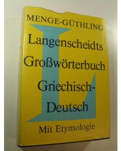 käytetty kirja Langenscheidts Grosswörterbuch, Griechisch-Deutsch