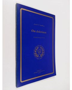 Kirjailijan Jacob Sunberg käytetty teos Om doktrinen