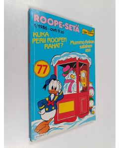 Kirjailijan Walt Disney käytetty kirja Roope-setä 1/1986