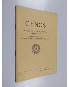 käytetty teos Genos 1/1973