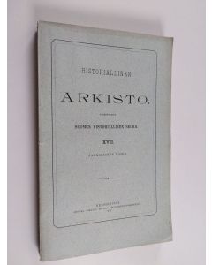 käytetty kirja Historiallinen arkisto 17, 2