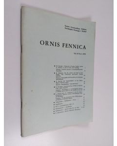 käytetty kirja Ornis Fennica Vol. 47 No 1/1970