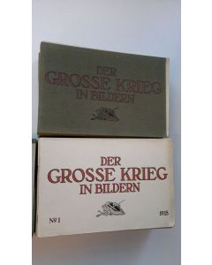 käytetty teos Der Grosse Grieg in bildern 1-36 (1915-1918) kangaspäällysteisissä suojakansissa