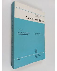 käytetty kirja Acta psychologica Vol. XXIII-1964