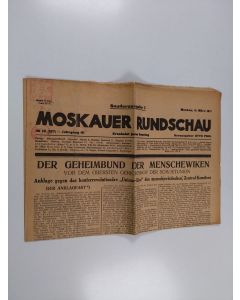 käytetty kirja Moskauer Rundshau : 2. März 1931