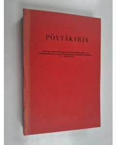 käytetty kirja Pöytäkirja : Suomen ammattiliittojen keskusjärjestö SAK r.y:n yhdennestätoista sääntömääräisestä edustajakokouksesta 17.-20.06.1976