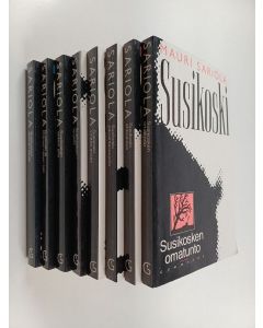 käytetty kirja Mauri Sariola-setti (8 kirjaa) ; Susikosken omatunto ; Susikoski ahtojäissä ; Susikoski päiväntasaajalla ; Susikoski virittää ansan ; Susikosken ajojahti ; Susikosken vaikein juttu ; Susikoski ja Kolmen naisen talo ; Susikosken elämän kevät