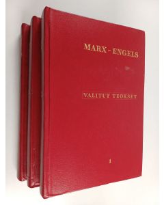 Kirjailijan Karl Marx & Friedrich Engels käytetty kirja Valitut teokset - Kolmessa osassa : osat 1-3