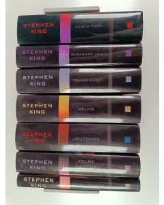 Kirjailijan Stephen King käytetty kirja Musta torni 1-7 : Revolverimies ; Kolme korttia pakasta ; Joutomaa ; Velho ; Callan sudet ; Susannan laulu ; Musta torni