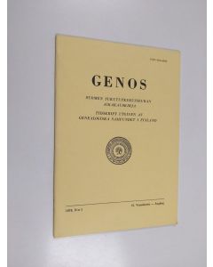 käytetty teos Genos nro 1 1976 : Suomen sukututkimusseuran aikakauskirja
