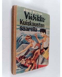 Kirjailijan Enid Blyton käytetty kirja Viisikko Kuiskausten saarella