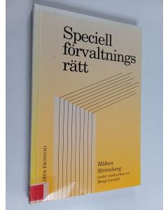 Kirjailijan Håkan Strömberg käytetty kirja Speciell förvaltningsrätt