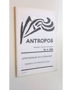 käytetty teos Antropos : Tidskrift för antroposofi Nr 4 1984