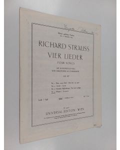 uusi teos Richard Strauss - Vier lieder : Four songs