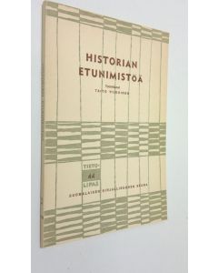 käytetty kirja Historian etunimistöä (ERINOMAINEN)