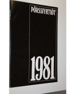 käytetty kirja Pörssiyhtiöt 1981