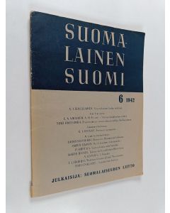 käytetty kirja Suomalainen suomi 6/1942
