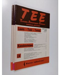 Kirjailijan Toivo Rautavaara käytetty teos TEE 6-8/1974 - Terveiden elämäntapojen edistämistoiminnan yhteislehti 6-8/1974