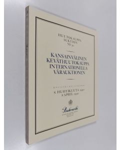käytetty kirja Huutokauppa auktion no 30 : kansainvälinen keväthuutokauppa internationella vårauktionen : 8.4.1990