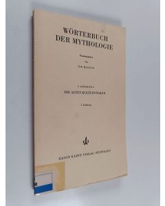 käytetty kirja Wörterbuch der mythologie 5