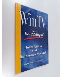 käytetty kirja WinTV from Hauppauge! - Installation and reference manual