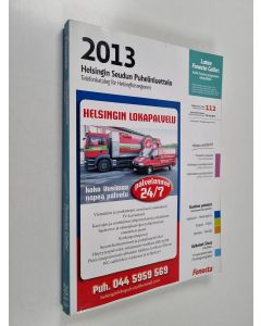 käytetty kirja Helsingin seudun puhelinluettelo 2013 : Yrityshakemisto