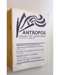 käytetty teos Antropos : Tidskrift för antroposofi Nr. 1-10 1977 januari-december  Årgång XXIII