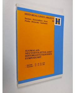 käytetty kirja Suomalais-neuvostoliittolaiset historiantutkijoiden symposiumit : Helsinki 22.-24.10.1979 : Petroskoi 21.-23.10.1981
