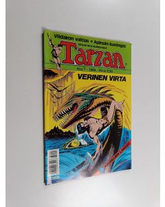 Kirjailijan Edgar Rice Burroughs käytetty teos Tarzan 7/1989 : Verinen virta ; Kauhujen laakso