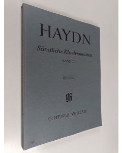 Kirjailijan Joseph Haydn käytetty kirja Sämtliche Klaviersonaten : Band II : Urtext