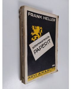 Kirjailijan Frank Heller käytetty kirja Sotaministeriön paperit