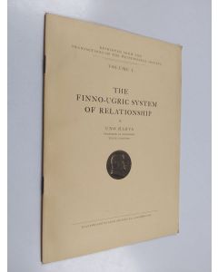 Kirjailijan Uno Harva käytetty teos The Finno-Ugric system of relationship