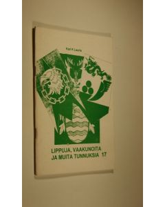 Kirjailijan Kari K. Laurla käytetty teos Lippuja, vaakunoita ja muita tunnuksia 17, 2004